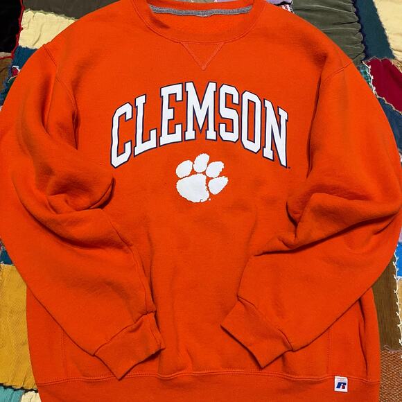 Russell Athletic Other - Russel Athletics Clemson Tigers Orange Sweatshirt Crewneck Large